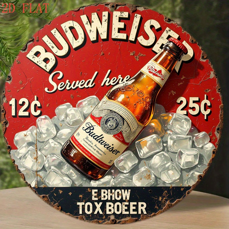 1pc Vintage Beer Logo Metal Wa - Vintage Collectible Plates 评论和价格