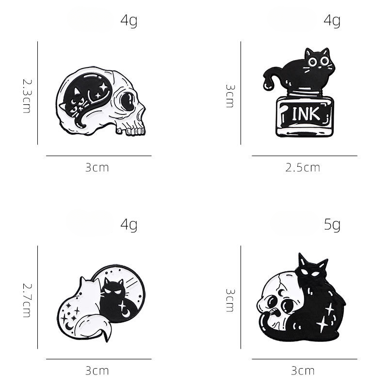 Cute Black Cat Collection Plan - Vintage Collectible Pins 评论和价格