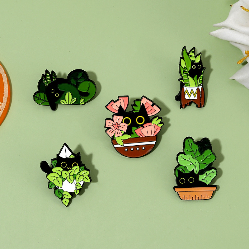 Cute Black Cat Collection Plan - Vintage Collectible Pins 评论和价格