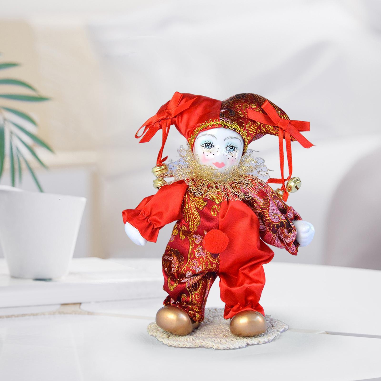 Vintage Harlequin Doll Antique - Vintage Collectible Clowns 评论和价格