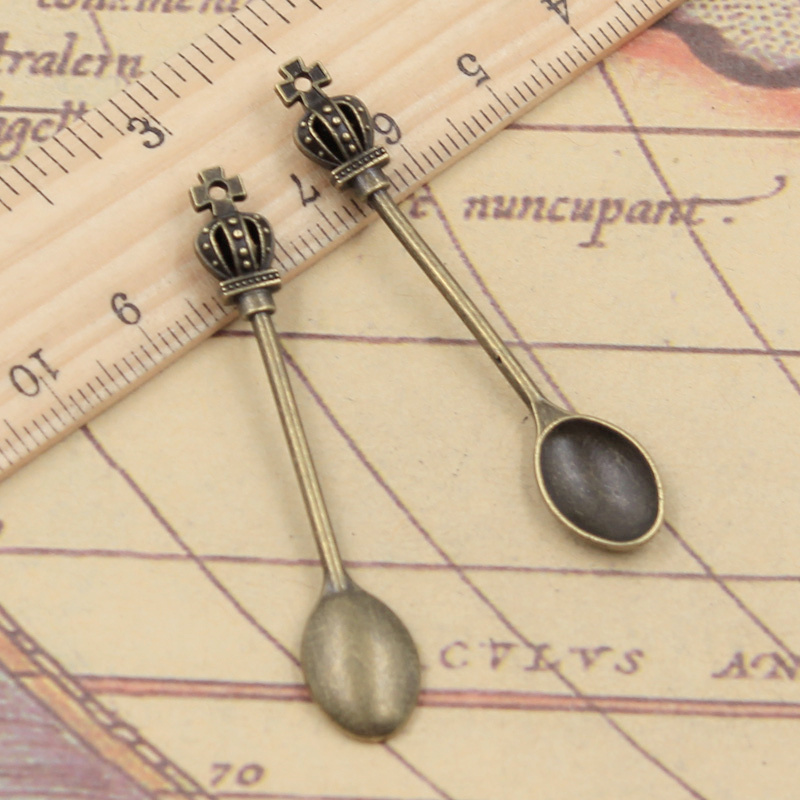 10pcs Charms Kitchen Crown Spo - Vintage Collectible Spoons 评论和价格