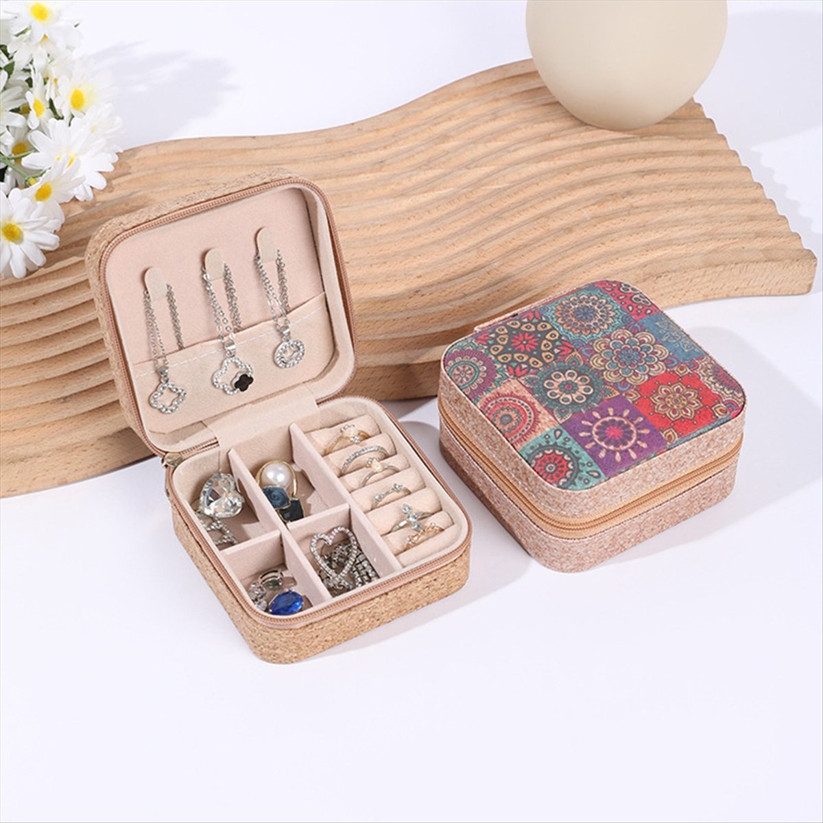 [N84R] 4PCS Vintage Cork Jewel - Vintage Necklace 评论和价格