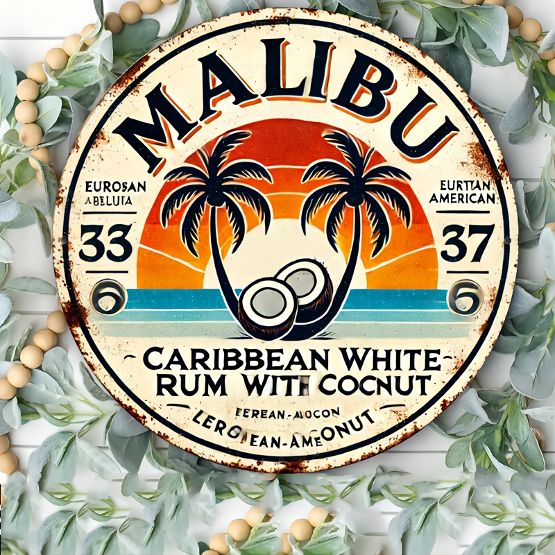 Vintage Malibu Rum Coconut Alu - Vintage Collectible Plates 评论和价格