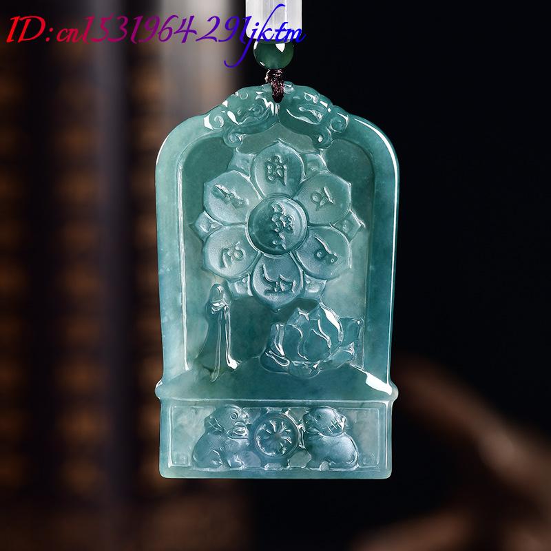 Natural Burmese Jadeite Guanyi - Vintage Necklace 评论和价格