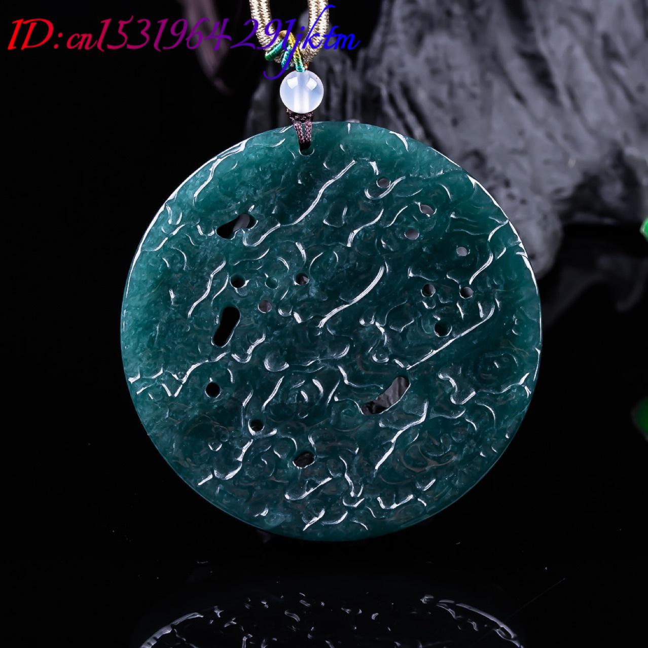 Burmese Jadeite Dragon Pendant - Vintage Necklace 评论和价格