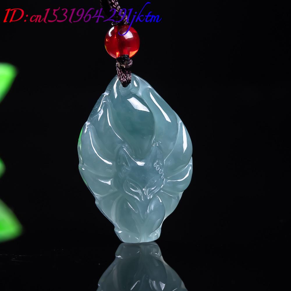 Natural Burmese Jadeite Fox Pe - Vintage Necklace 评论和价格