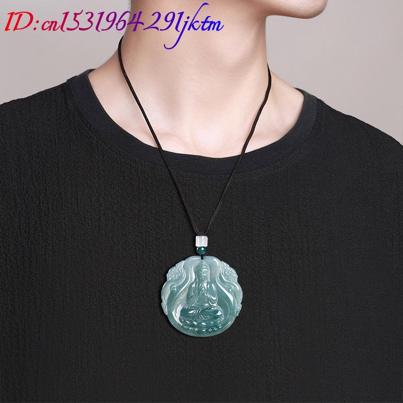 Natural Burmese Jadeite Buddha - Vintage Necklace 评论和价格