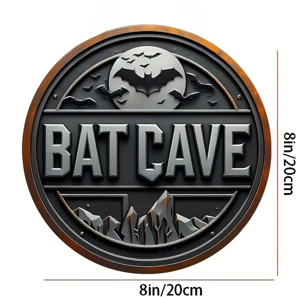 Vintage Batcave Metal Sign - 8 - Vintage Collectible Plates 评论和价格