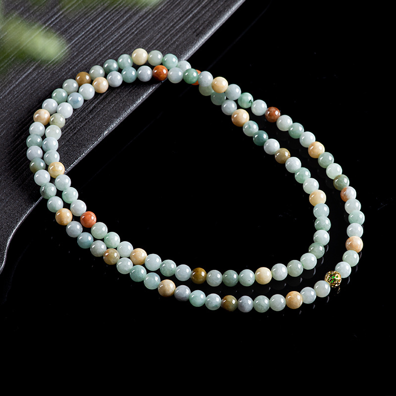 Burmese Jadeite Beads Bracelet - Vintage Necklace 评论和价格