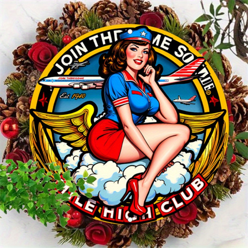 2D Flat, 1pc Vintage 2D Metal  - Vintage Collectible Plates 评论和价格