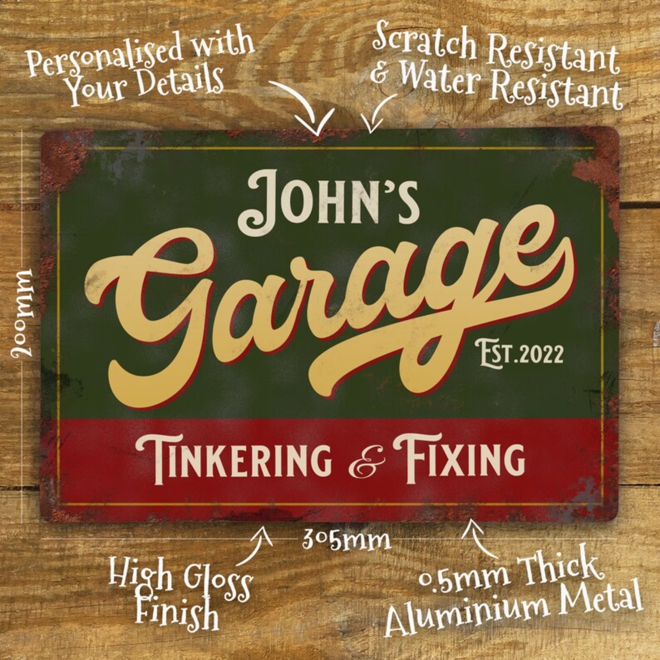 Custom Personalised Garage Met - Vintage Collectible Plates 评论和价格