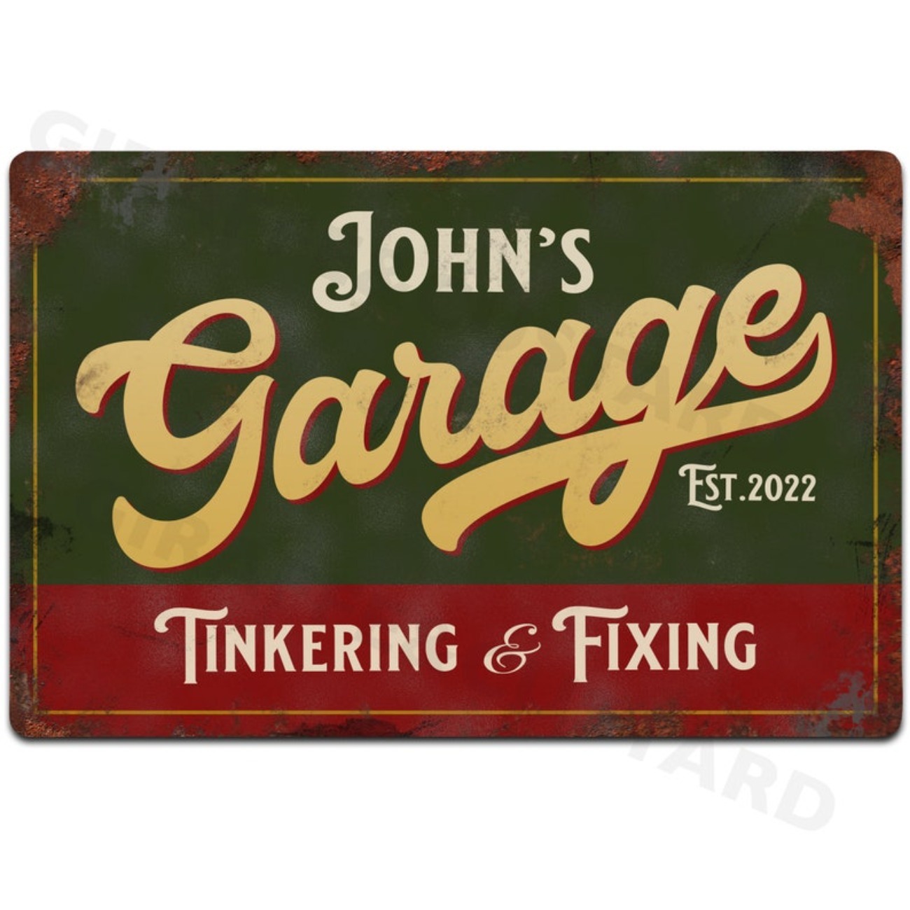 Custom Personalised Garage Met - Vintage Collectible Plates 评论和价格