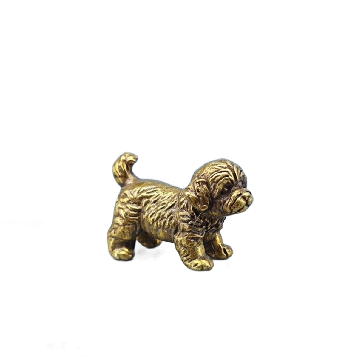 Mini Brass Dog Statue French B - Vintage Collectible Teddy Bears 评论和价格