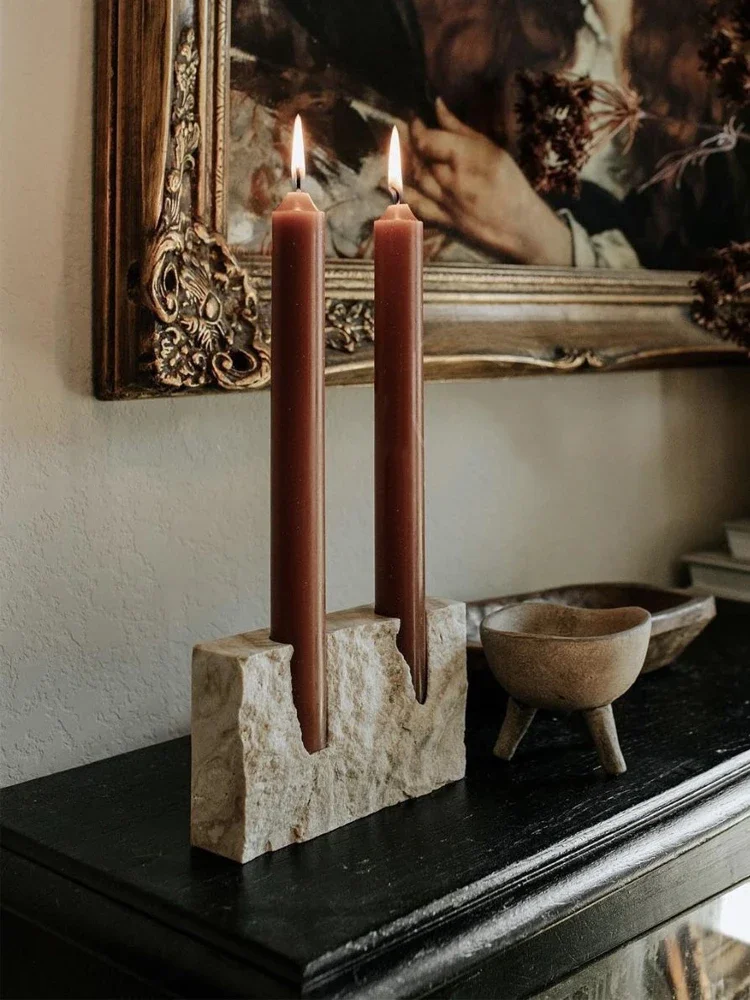 2 Holes Marble Candlestick Hol - Collectible Vintage Matches 评论和价格