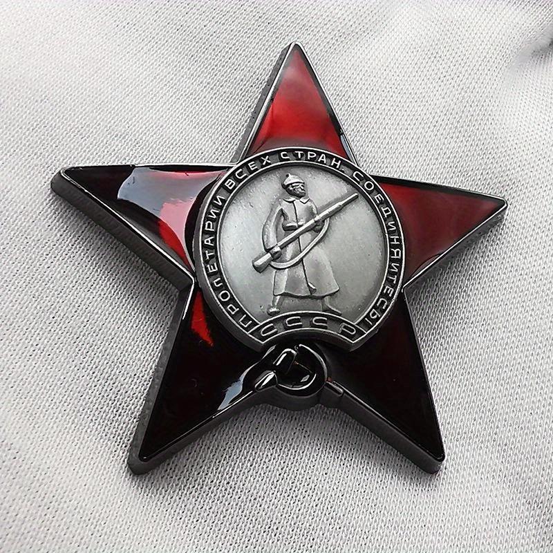 1Pc Red Star Badge Lapel Pins  - Vintage Collectible Pins 评论和价格