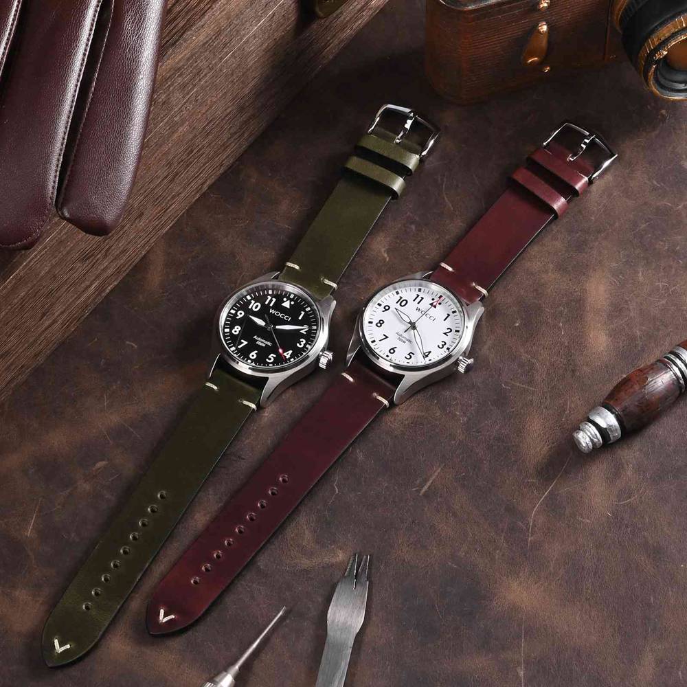 WOCCI Oil Wax Leather Watch St - Vintage Collectible Pins 评论和价格